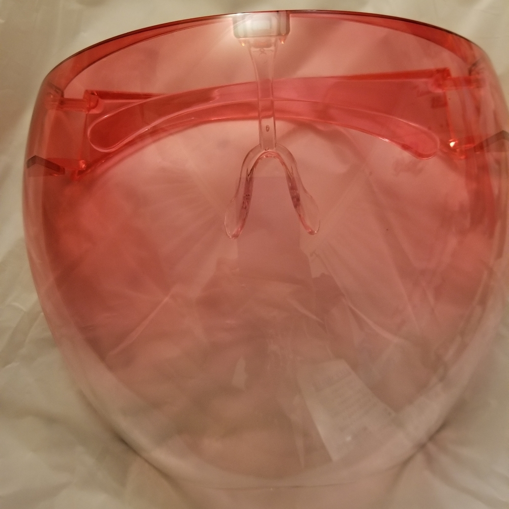 Face shield ombre pink